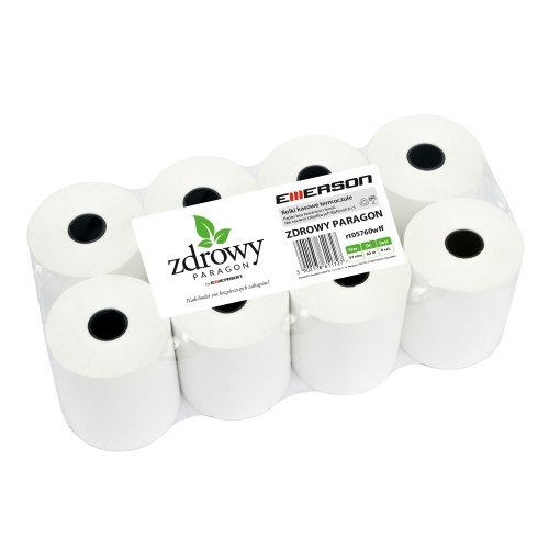 THERMAL ROLL - HEALTHY RECEIPT 57 MM X 60 M, CARTON = 64 EMERSON ROLLS